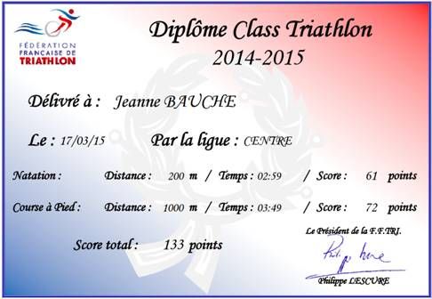 Diplôme Class Tri